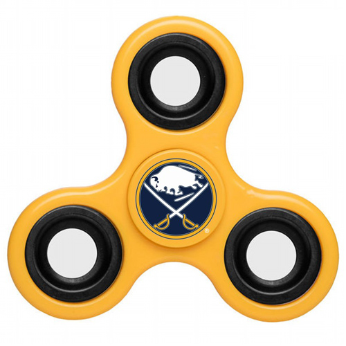 NHL Buffalo Sabres 3 Way Fidget Spinner D99 - Yellow - Click Image to Close